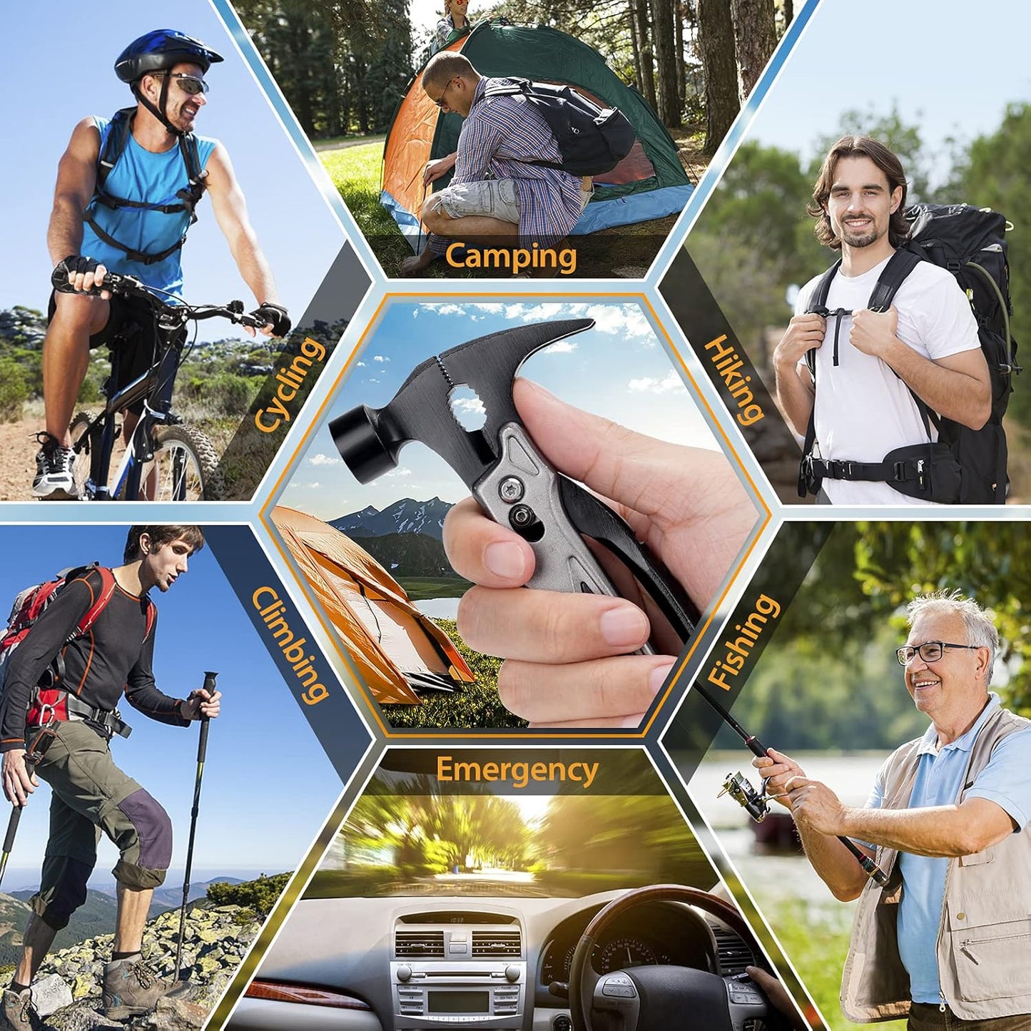 Multitool Camping Tool Gifts Ideas Stocking Stuffers for Men Women Dad