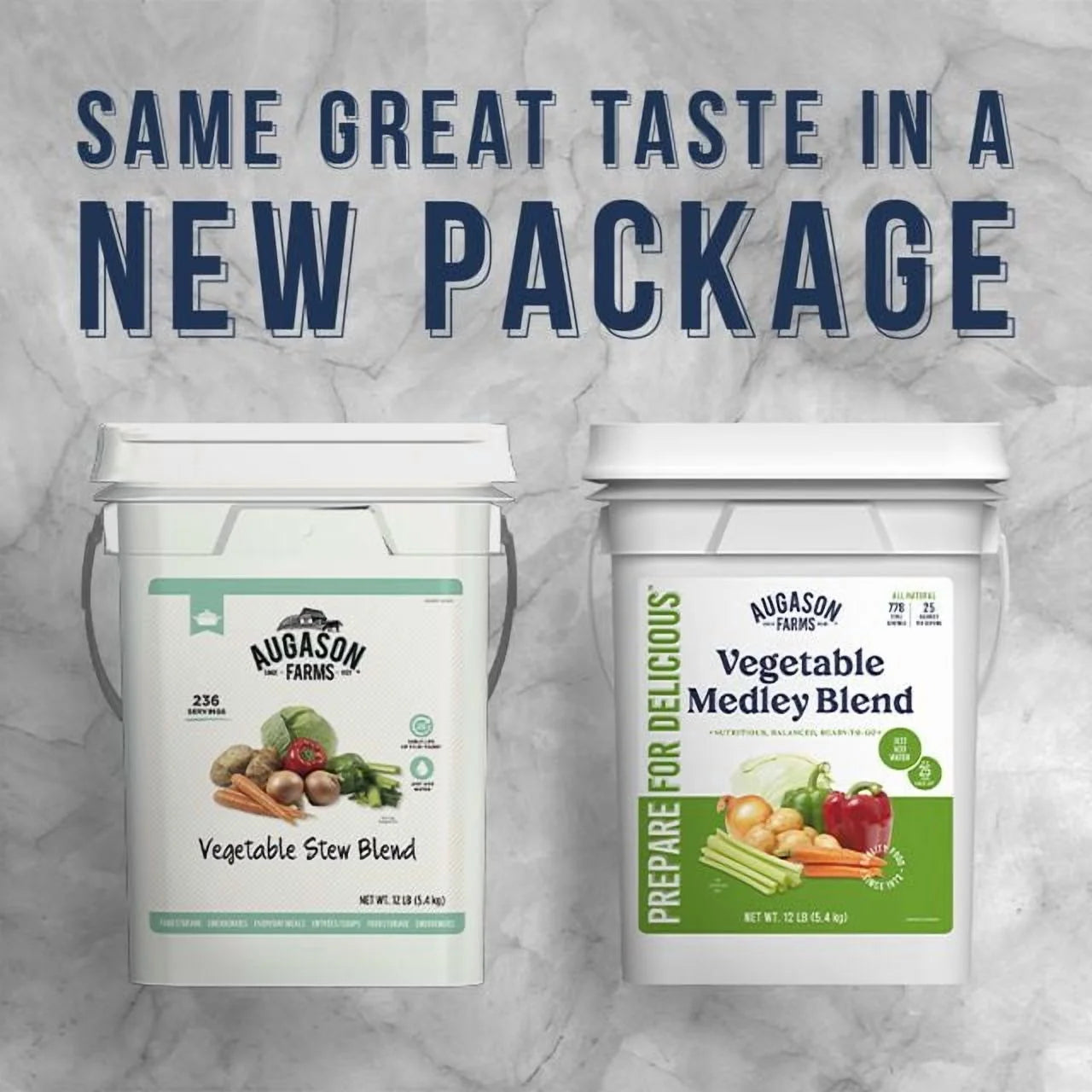 Vegetable Medley Blend 4 Gallon Pail, Bulk Food Storage, Emergency Food Supply, Everyday Meals, 778 Servings