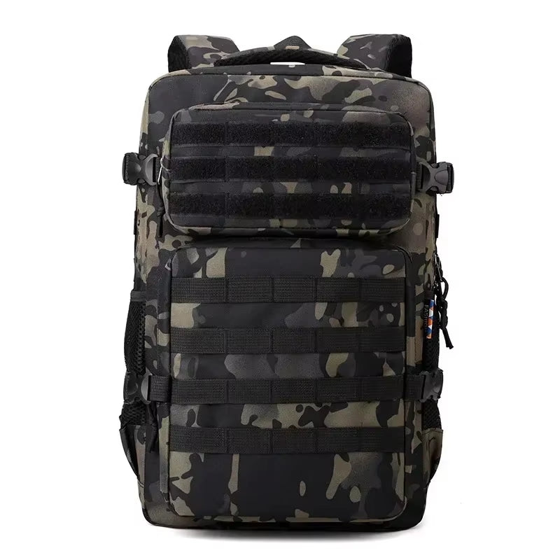 45L 1000D Nylon Waterproof Large Capacity Outdoor Backpack Tactical Sports Camping Hiking Hiking Hunting Backpack