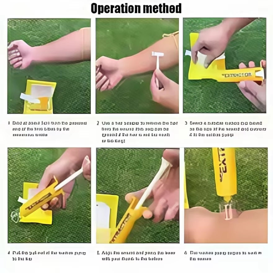 3-Second Venom Extractor Pump | Portable Emergency Kit for Snake, Bee & Mosquito Bites | Outdoor Survival Tool