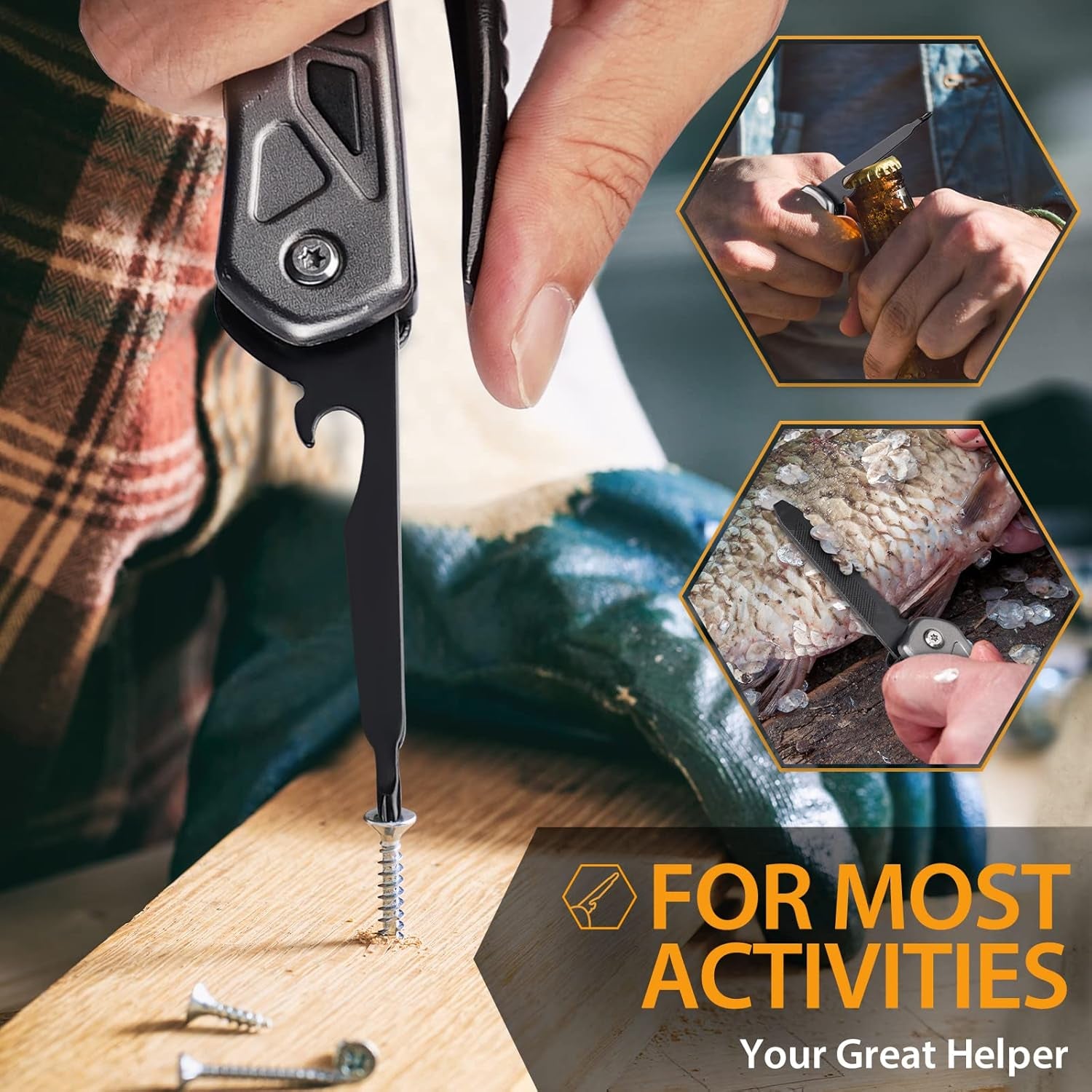 Multitool Camping Tool Gifts Ideas Stocking Stuffers for Men Women Dad