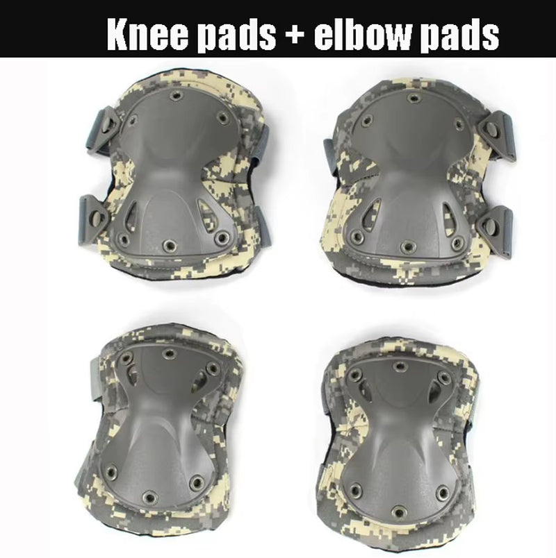 Unisex Camo Tactical Kneepad Elbow Pads Knee Protector for Men Women Outdoor Sport Working Hunting Skating Safety Gear Kneecap