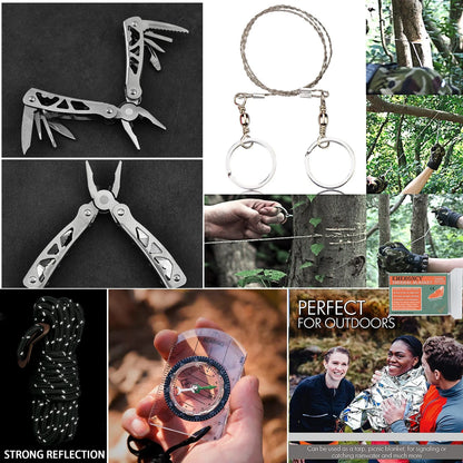 Survival First Aid Kit Survival Full Set Molle Outdoor Gear Emergency Kits Trauma Bag Camping Hiking IFAK Adventures Bag