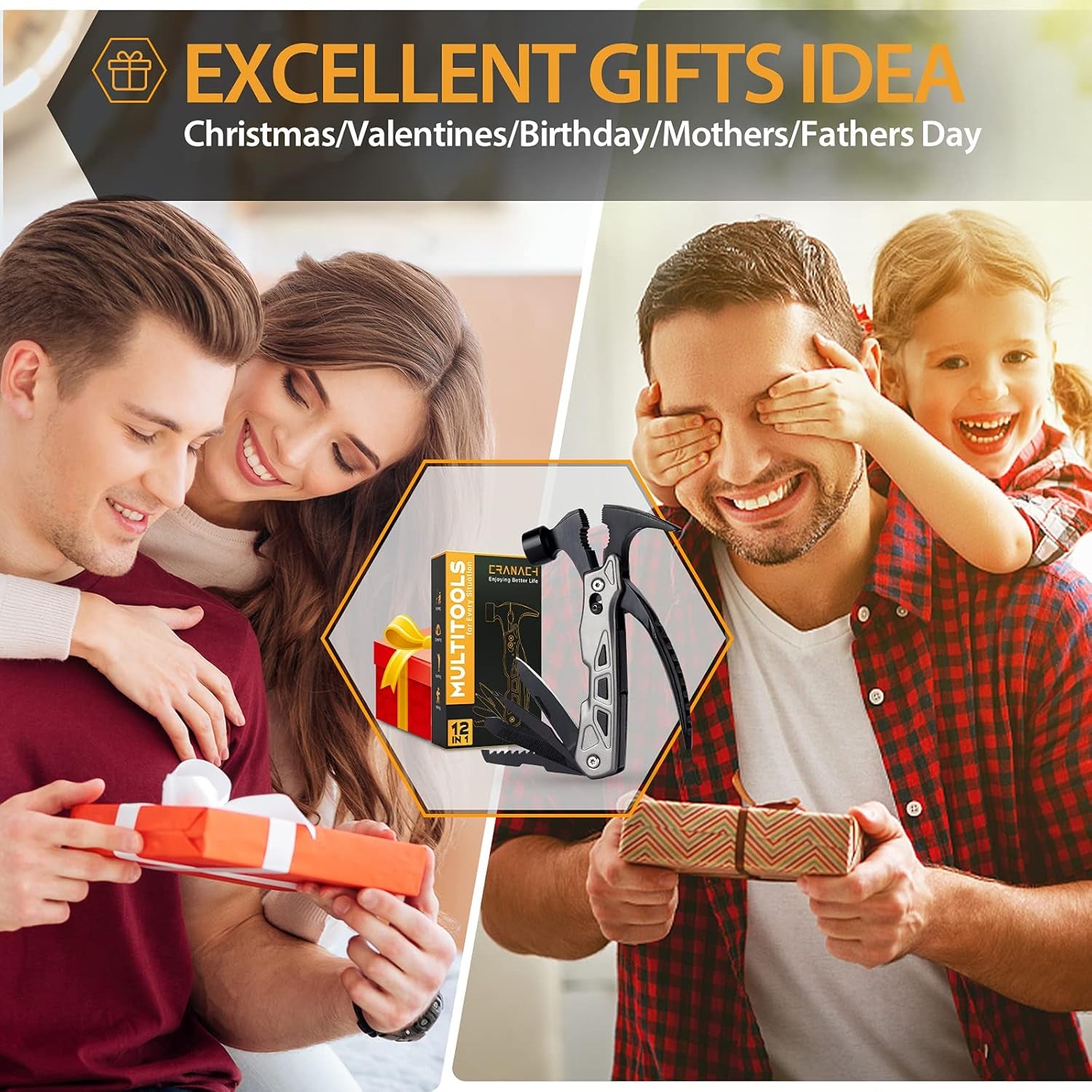 Multitool Camping Tool Gifts Ideas Stocking Stuffers for Men Women Dad