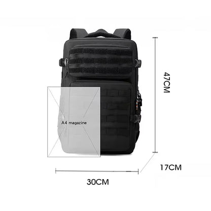 45L 1000D Nylon Waterproof Large Capacity Outdoor Backpack Tactical Sports Camping Hiking Hiking Hunting Backpack