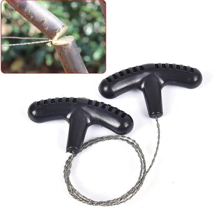 Outdoor Folding Pocket Chain Saw Survival Camping Hiking Gardening Handle Saw