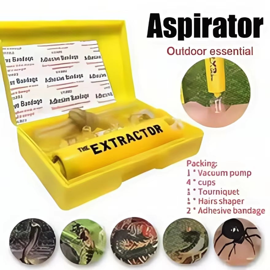 3-Second Venom Extractor Pump | Portable Emergency Kit for Snake, Bee & Mosquito Bites | Outdoor Survival Tool