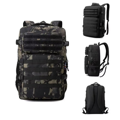 45L 1000D Nylon Waterproof Large Capacity Outdoor Backpack Tactical Sports Camping Hiking Hiking Hunting Backpack