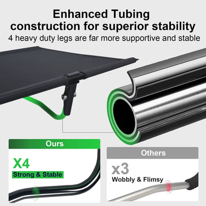 Camping Cot, Ultralight Folding Backpacking Cot, Max Supports 352Lbs, Portable Camping Cots for Adults, Camping Bed for Camping,